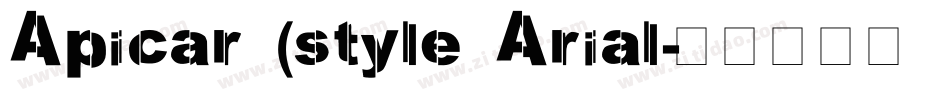 Apicar (style Arial字体转换